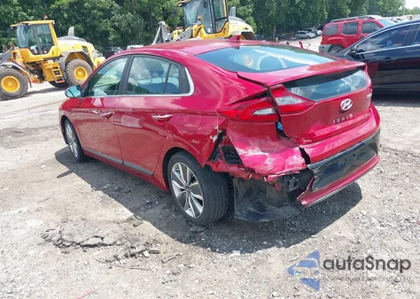 2019 Hyundai Ioniq Hybrid Limited из США, поврежденный, VIN KMHC85LCXKU120484